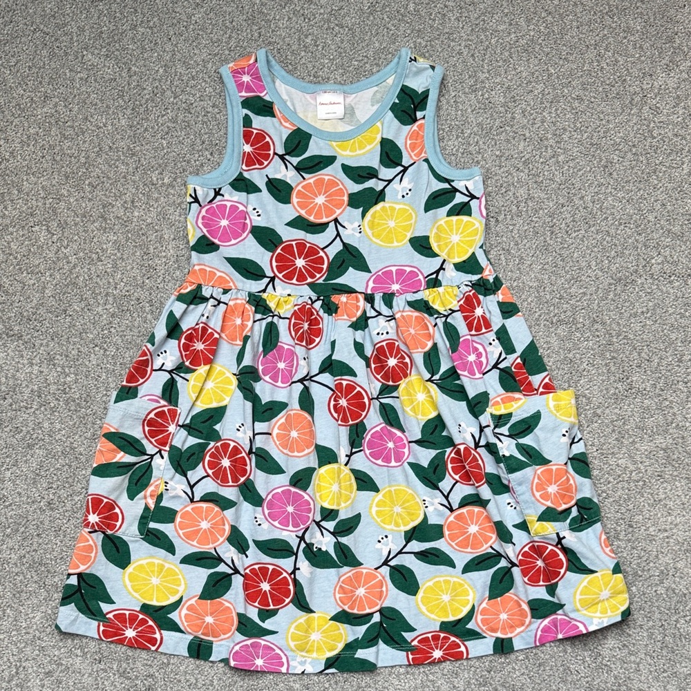 Hanna Andersson - Colorful Citrus Print Kids Dress